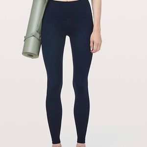 lululemon wunder under 28” navy blue size 6/8